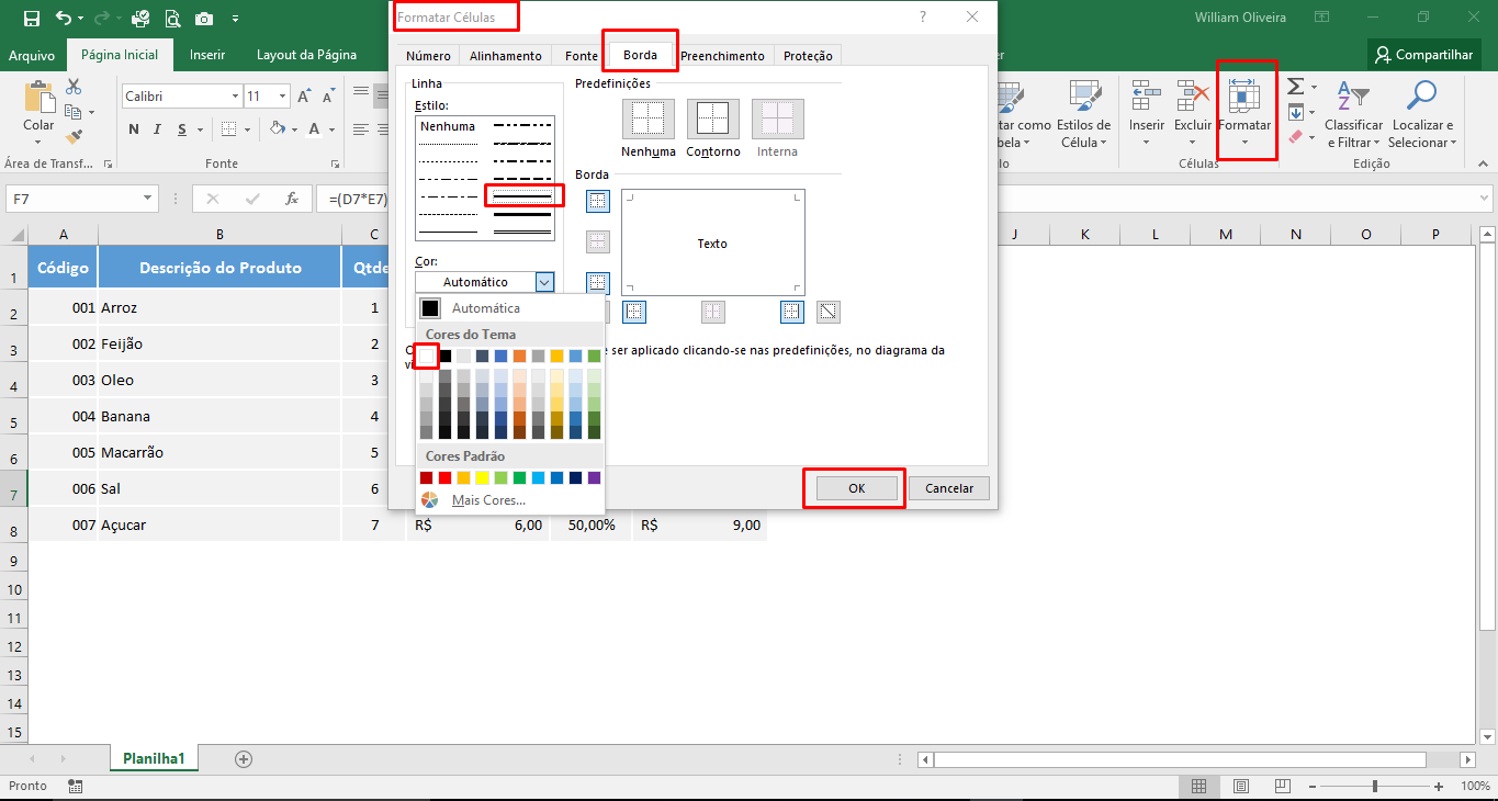 Planilha em Excel para cálculo de vendas final grátis