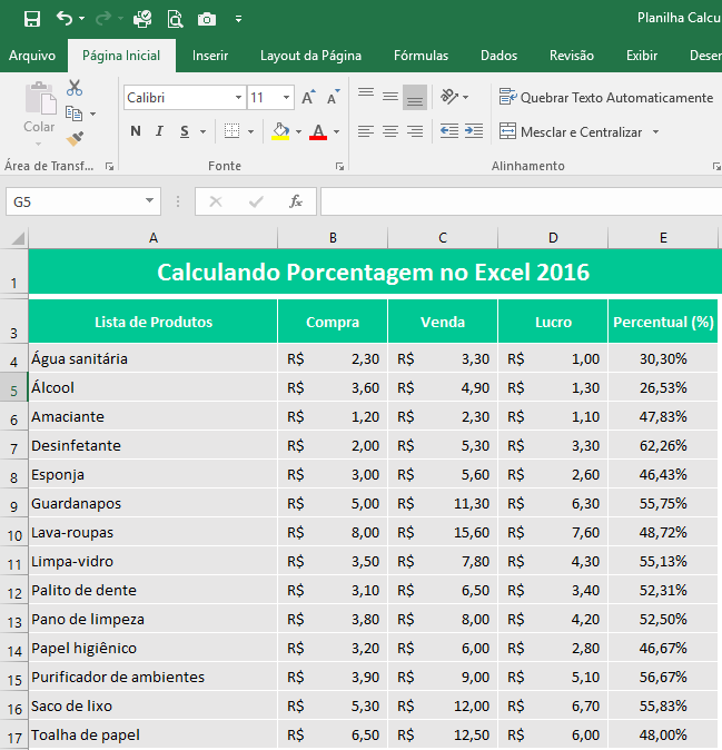 Como Calcular O Lucro Em Porcentagem No Excel Excel Smart