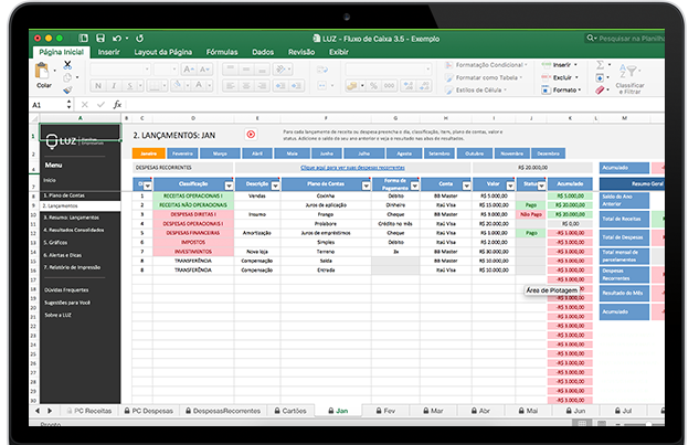 Planilhas em Excel para Abertura de Empresa