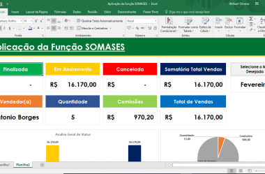 Somar Dados Através de Vários Critérios com a Função SOMASES do Excel