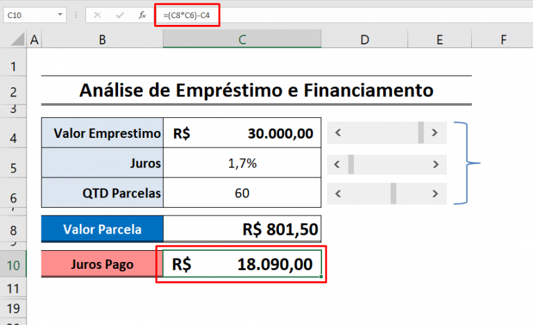 Planilha Analise De Empréstimo E Financiamento Em Excel Excel Smart 3765