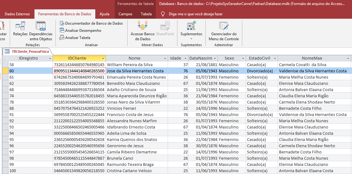 Cadastro de cliente em Excel VBA